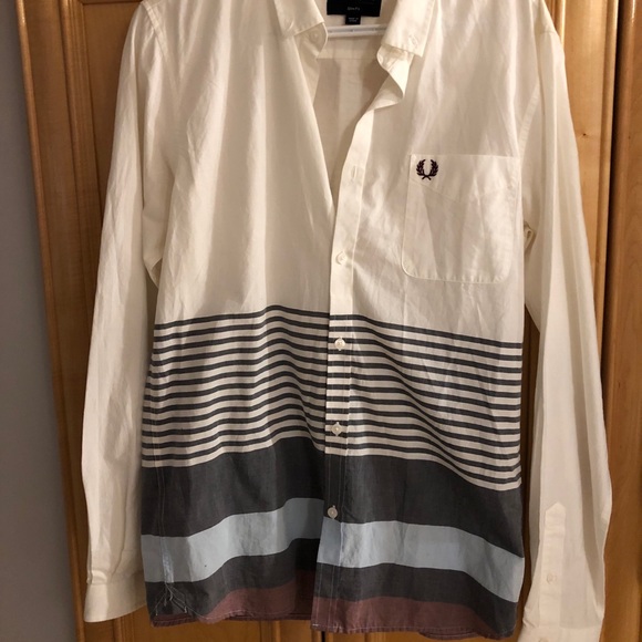 Fred Perry long sleeve button down shirt - Picture 1 of 4